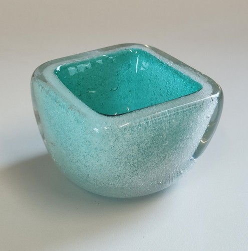 Vaso pulegoso verde vetro - vaso,