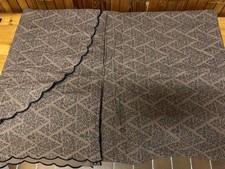 Copriletto matrimoniale vintage Pratesi marrone/nero