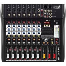 Italian Stage 2MIX8PRO Mixer Audio con usb bluetooth 8 canali + DSP effetti
