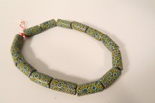 vecchie perle di vetro millefiori pavone HE97 12mm pavone vintage trade beads Murano