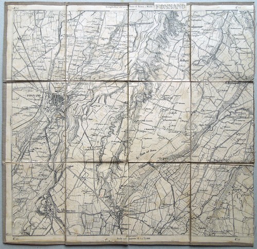 Fossano carta topografica - carta,