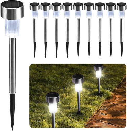Luci solari giardino led 10 - solari,