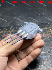 Pistola principale corazzata Yamato stampa 3D 1/200/350/700 non verniciata