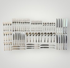 SAMBONET LAURIER ITALIA ARGENTO LOTTO POSATE 67 PZ SVC 6 CUSTODIA ARGENTERIA