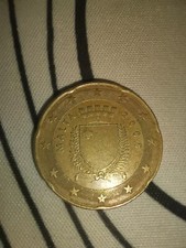 Moneta 20 Centesimi - Malta 2008 - Rara Da Collezione - Con "F" Interno Stella