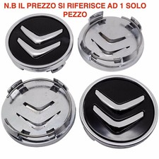 tappo copri mozzo coprimozzo foro nero 60 mm per citroen c1 c2 c3 c4 c5 c6 ds3
