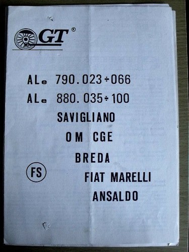 Depliant treno ale 790 023 - depliant,