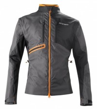 GIACCA ENDURO ONE JACKET ACERBIS  NERO ARANCIO FLUO MANICHE STACCABILI TG XXXL