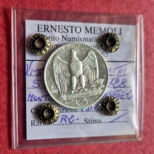 5 Lire 1928 Aquilino 2 rosette