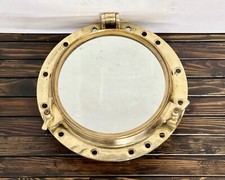Vetro specchio oblò finestra ottone recupero nave originale quadrato nautico ...