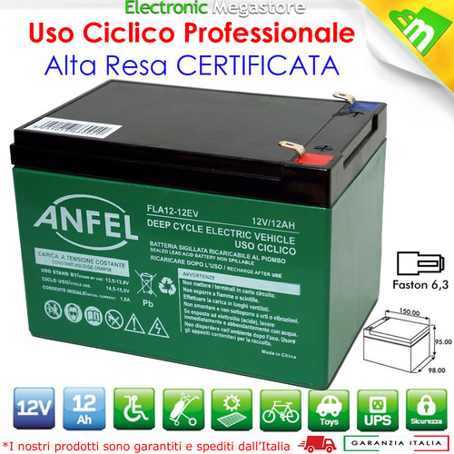 Batteria piombo gel 12v - batteria,