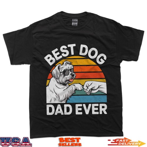 Maglietta uomo maltese dad - maglietta,