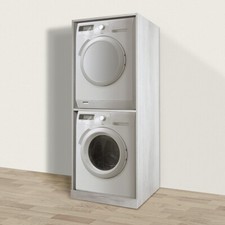 Colonna lavatrice e asciugatrice, bianca, come nuova