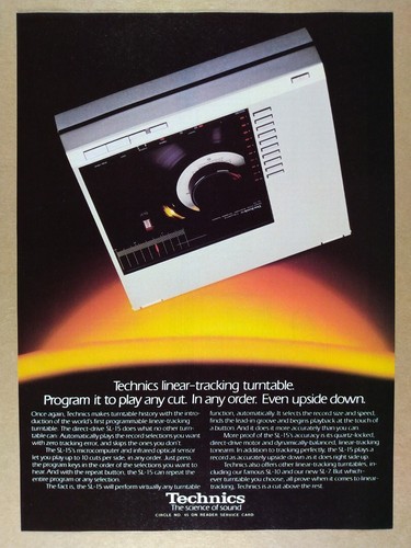 Pubblicità technics 15 - technics, sl-15