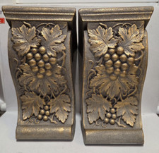 Vintage Gold Faux Wood Wall