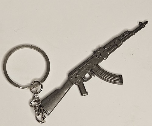 Grey metal model replica - grey, ak47