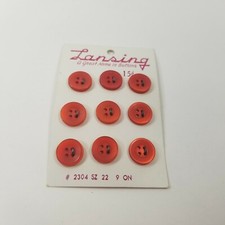 Piccolo bottone rosso vintage