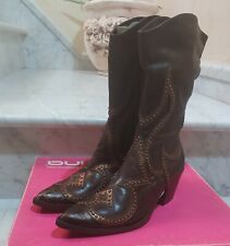 Scarpe/Stivali Donna I. Renzoni tg. 37 Vero Cuoio e Pelle Marrone Made in Italy 