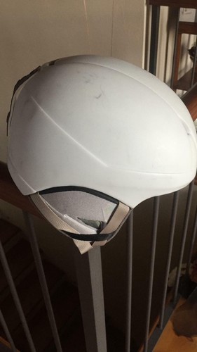 Casco sci regolabile bianco