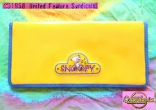 VINTAGE 1980 SNOOPY Portadocumenti a portafoglio Vinyl Document Wallet Quantasia