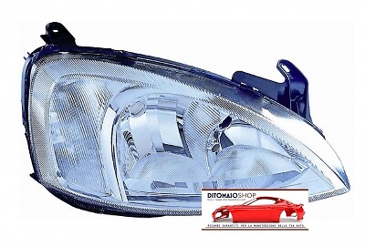 Faro 2h7 motorino - dx, c/motorino