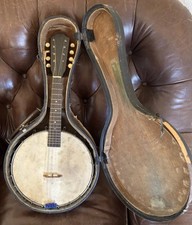 Vecchio Banjolin - Mandolino Banjo data scritta a mano 22/07/1942 con OHSC