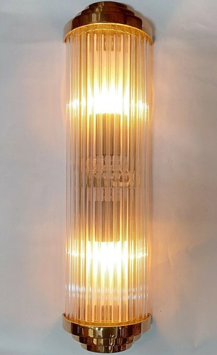 Antique art deco - brass, glass