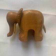 Solid Wood Carved Elephant