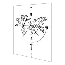  Adesivo Murale Mappamondo