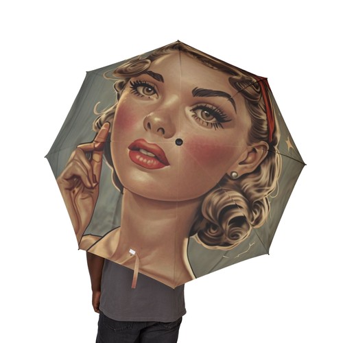 Ombrello pieghevole vintage