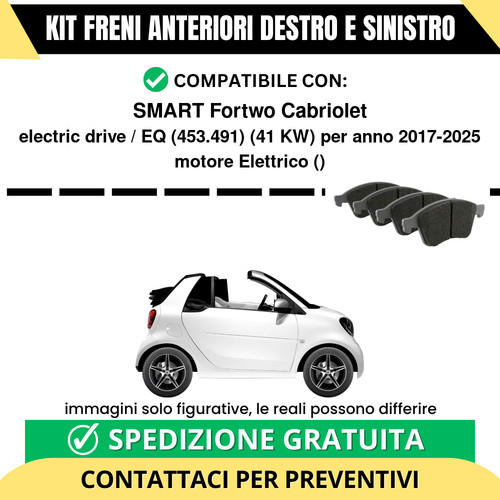 Pastiglie freno anteriori per - pastiglie,