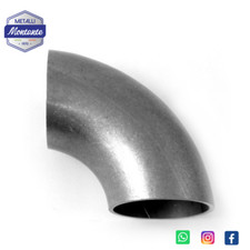 Curve a Saldare in Acciaio Inox 304 a 90° Spessore 1,5 mm Da 35 a 88,9 mm