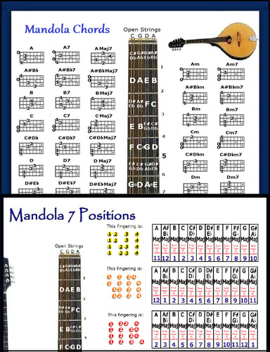 Accordi mandola diagrammi - accordi,