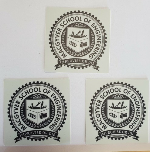 Macgyver stickers vintage - macgyver,