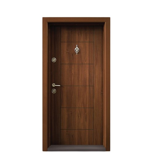 Porta blindata marrone - porta,