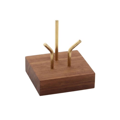 Supporto sfera cristallo legno - supporto,