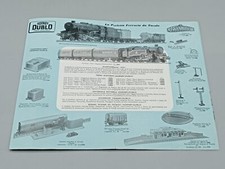 depliant Meccano HORNBY DUBLO Treni elettrici istruzioni Ferrovia da tavolo