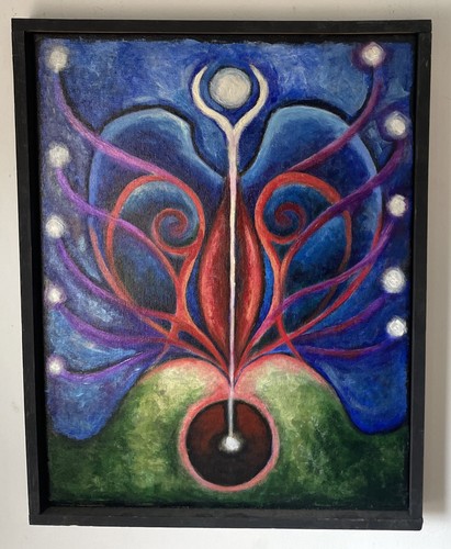 Grande dipinto olio - , su