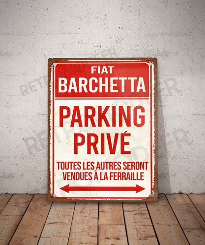 Plaque métal vintage - , fiat