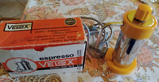 Caffettiera elettrica vintage Velox 1/2 tazze colore giallo con scatola