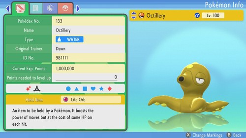 Shiny octillery 6ivs pokemon - octillery,