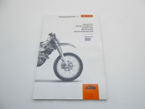 Ktm 350 exc 2014 - exc-f, manuale