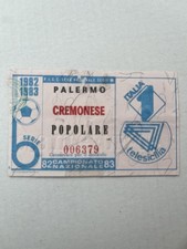 palermo-cremonese biglietto Calcio 1982/83 (Juventus,Lazio,Inter,Roma,milan)