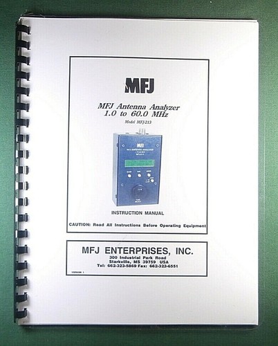 Mfj 213 antenna analizzatore - mfj,
