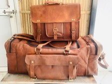 Borsone in pelle fatto a mano