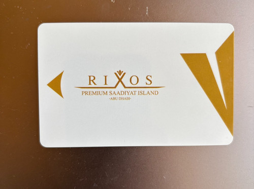 Rixos hotel room key - key, card