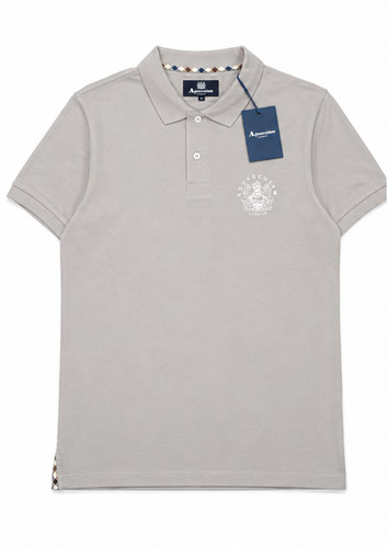 Polo uomo aquascutum - aquascutum, grigia