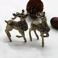 Statuetta antica cervo ottone