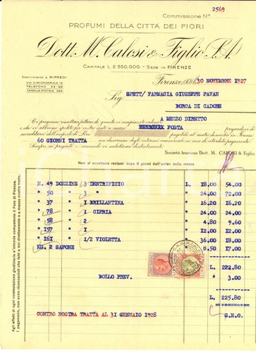 1927 firenze dott - 1927, dott.