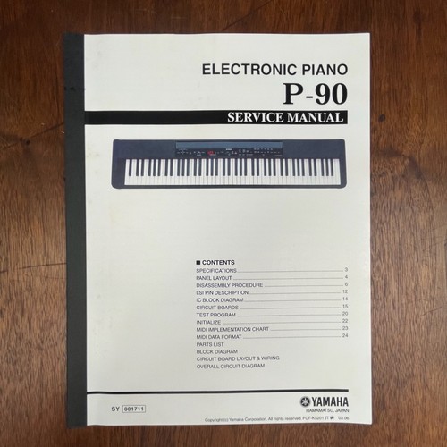 Manuale servizio yamaha - manuale,